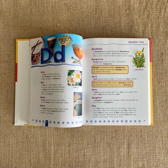 THE AMERICAN HERITAGE FIRST DICTIONARY Hardcover Book Age 5 + / Level K - 2 - Picture 5 of 12